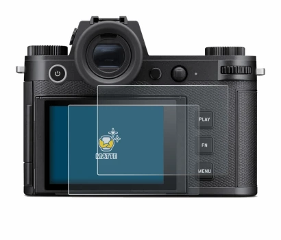 Image de l'appareil Leica SL3 avec une grande variété de protections d'écran.