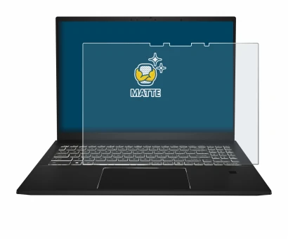 Image de l'appareil MSI Summit E16 AI Studio avec une grande variété de protections d'écran.
