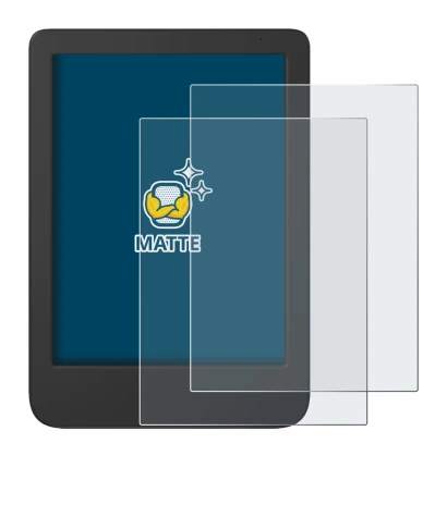 Image de l'appareil Tolino Shine 5 2024 avec une grande variété de protections d'écran.