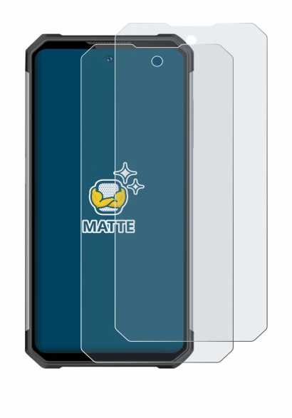 Image de l'appareil Oukitel WP27 avec une grande variété de protections d'écran.