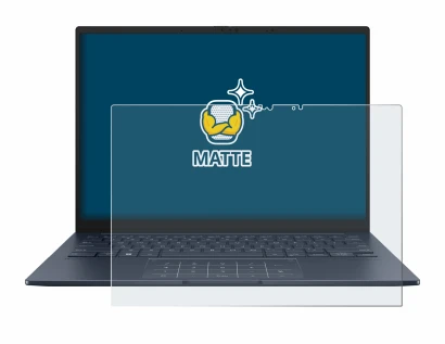 Image de l'appareil ASUS ZenBook 14 OLED UX3405 Touch avec une grande variété de protections d'écran.