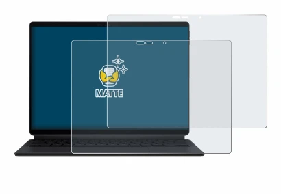Image de l'appareil ASUS ProArt PZ13 avec une grande variété de protections d'écran.