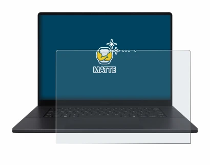 Image de l'appareil ASUS ProArt P16 avec une grande variété de protections d'écran.