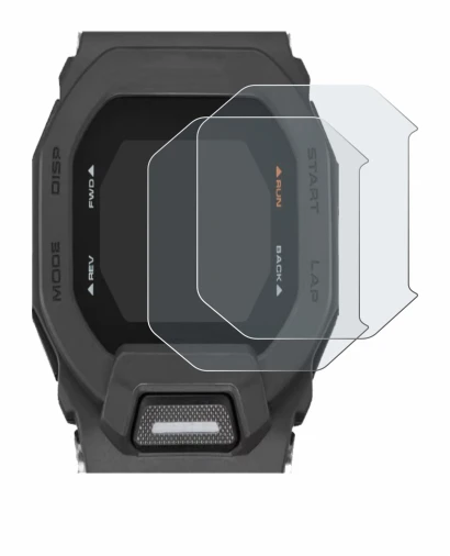 Image de l'appareil Casio G-Shock GBD-200 avec une grande variété de protections d'écran.