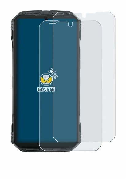 Image de l'appareil Doogee S Punk avec une grande variété de protections d'écran.