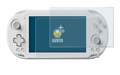 Image de l'appareil AYN Odin 2 Mini avec une grande variété de protections d'écran.