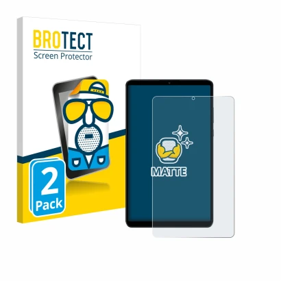 Face avant d’un emballage produit avec le logo de la marque BROTECT. À côté, l’appareil Xiaomi Redmi Pad SE 8.7 est représenté