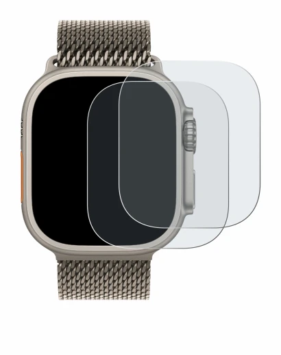 Image de l'appareil Apple Watch Ultra 3 avec une grande variété de protections d'écran.