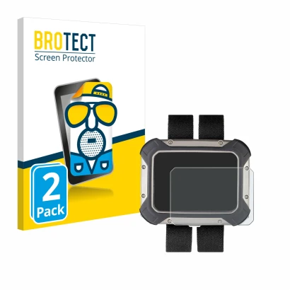 Face avant d’un emballage produit avec le logo de la marque BROTECT. À côté, l’appareil Apeks DSX est représenté avec la prote