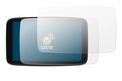 Image de l'appareil TomTom GO Advanced avec une grande variété de protections d'écran.