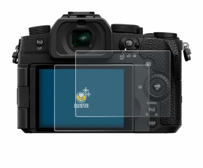 Image de l'appareil Panasonic Lumix DC-G97 avec une grande variété de protections d'écran.