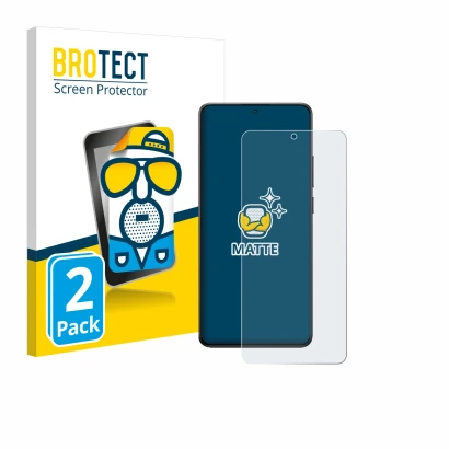 Face avant d’un emballage produit avec le logo de la marque BROTECT. À côté, l’appareil Xiaomi Poco X7 Pro est représenté avec