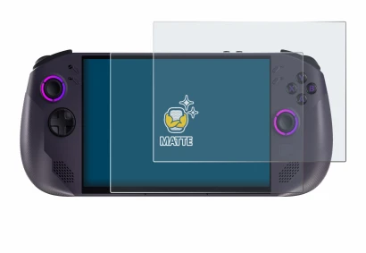 Image de l'appareil Lenovo Legion Go S avec une grande variété de protections d'écran.