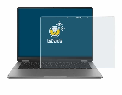 Image de l'appareil ASUS Vivobook 14 Flip TP3407 avec une grande variété de protections d'écran.