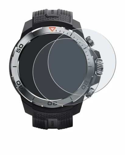 Image de l'appareil Xiaomi Mibro GS Explorer avec une grande variété de protections d'écran.