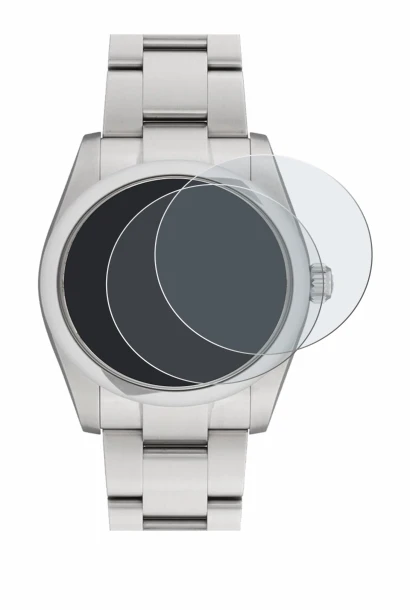 Image de l'appareil Rolex Oyster Perpetual 34 avec une grande variété de protections d'écran.