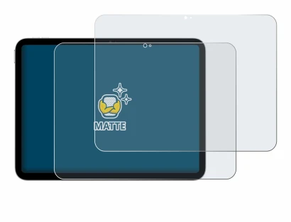 Image de l'appareil Apple iPad A16 11" 2025 (11ème Gen.) avec une grande variété de protections d'écran.