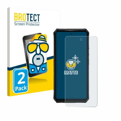 Face avant d’un emballage produit avec le logo de la marque BROTECT. À côté, l’appareil Ulefone Armor 28 Ultra Thermal est rep