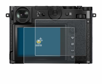 Image de l'appareil Fujifilm GFX 100RF avec une grande variété de protections d'écran.