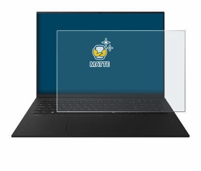 Image de l'appareil LG gram 17" 2025 avec une grande variété de protections d'écran.