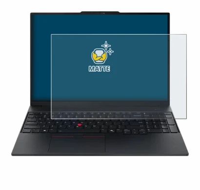 Image de l'appareil Lenovo ThinkPad E16 Gen 3 avec une grande variété de protections d'écran.
