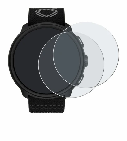 Image de l'appareil Suunto Run avec une grande variété de protections d'écran.