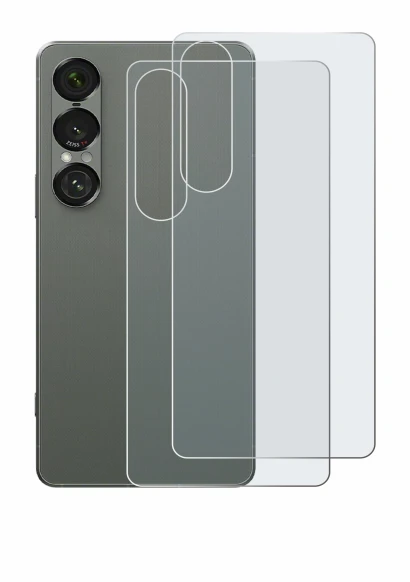 Image de l'appareil Sony Xperia 1 VII (Arrière) avec une grande variété de protections d'écran.
