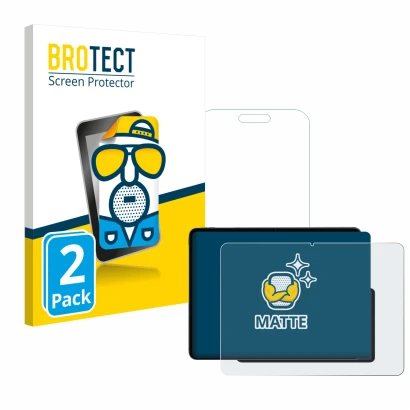 Face avant d’un emballage produit avec le logo de la marque BROTECT. À côté, l’appareil OnePlus Pad 3 est représenté avec la p