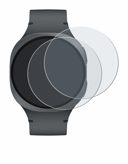 Image de l'appareil Samsung Galaxy Watch 8 (40 mm) avec une grande variété de protections d'écran.