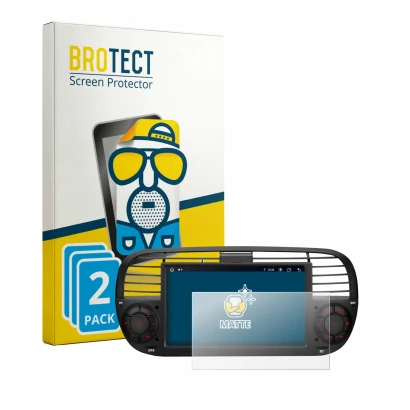 Face avant d’un emballage produit avec le logo de la marque BROTECT. À côté, l’appareil Xtrons IA7250FLBS est représenté avec