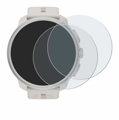 Image de l'appareil Suunto Race 2 avec une grande variété de protections d'écran.