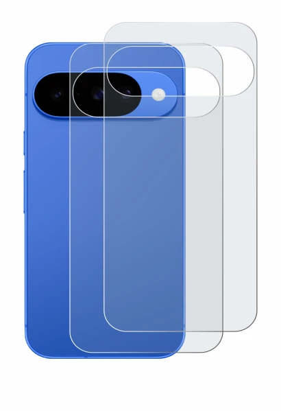 Image de l'appareil Google Pixel 10 (Arrière) avec une grande variété de protections d'écran.