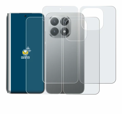 Image de l'appareil Xiaomi 15T (Avant+Arrière) avec une grande variété de protections d'écran.