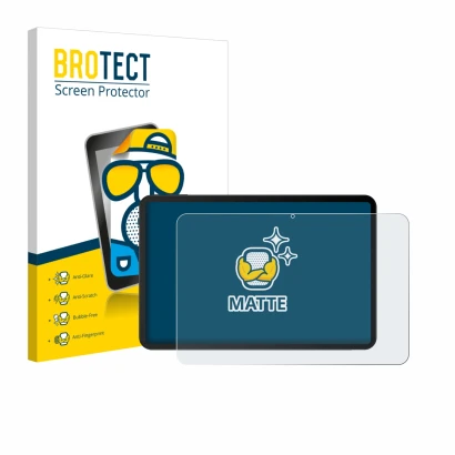 Face avant d’un emballage produit avec le logo de la marque BROTECT. À côté, l’appareil Doogee Tab G6 Max est représenté avec