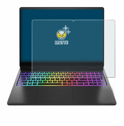 Image de l'appareil HP Omen Max 16 avec une grande variété de protections d'écran.