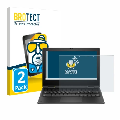 Face avant d’un emballage produit avec le logo de la marque BROTECT. À côté, l’appareil HP Fortis Flip G1i 11" est représenté 