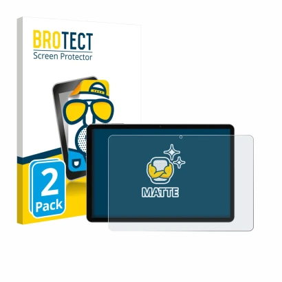 Face avant d’un emballage produit avec le logo de la marque BROTECT. À côté, l’appareil Pritom M10 TAB 10 PLUS 10.1