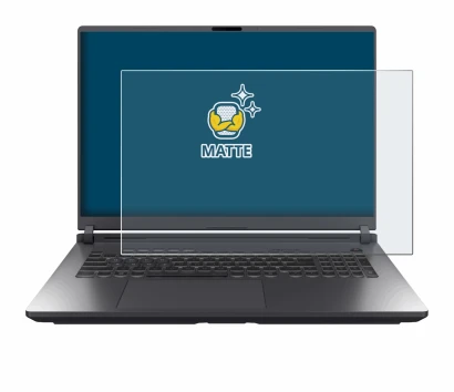 Image de l'appareil ASUS ROG Strix G18 G815 2025 avec une grande variété de protections d'écran.