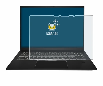 Image de l'appareil MSI Summit A16 AI+ avec une grande variété de protections d'écran.