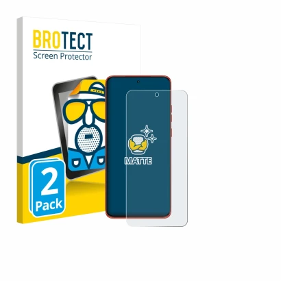 Face avant d’un emballage produit avec le logo de la marque BROTECT. À côté, l’appareil Motorola Edge 60 Neo est représenté av
