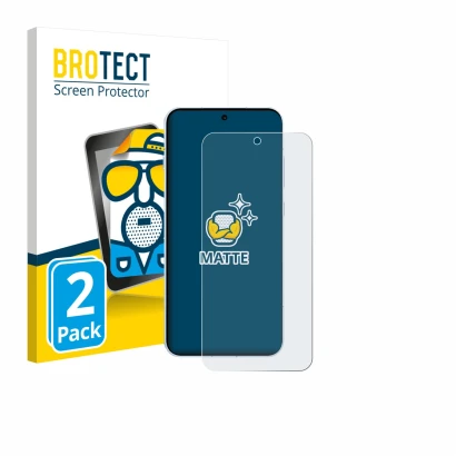 Face avant d’un emballage produit avec le logo de la marque BROTECT. À côté, l’appareil Oppo Find X8s est représenté avec la p