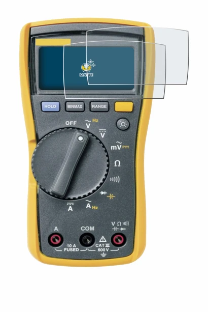 Image de l'appareil Fluke MultiMeter 113 avec une grande variété de protections d'écran.