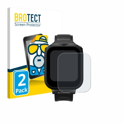 Face avant d’un emballage produit avec le logo de la marque BROTECT. À côté, l’appareil Insta360 GPS preview remote Built-In M