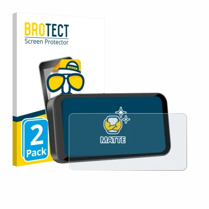 Face avant d’un emballage produit avec le logo de la marque BROTECT. À côté, l’appareil Carpuride W603B 6.3" est représenté av