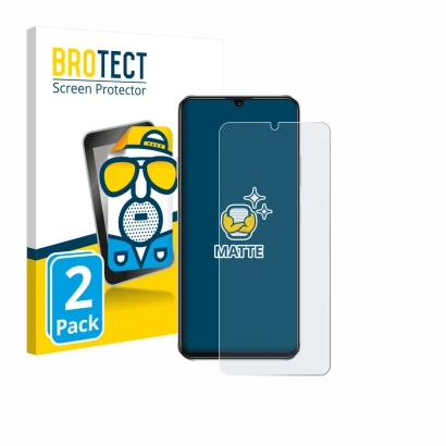 Face avant d’un emballage produit avec le logo de la marque BROTECT. À côté, l’appareil Huawei Nova Y63 est représenté avec la