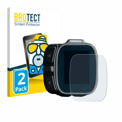 Face avant d’un emballage produit avec le logo de la marque BROTECT. À côté, l’appareil Giant Ridecontrol Dash 2 2026 est repr