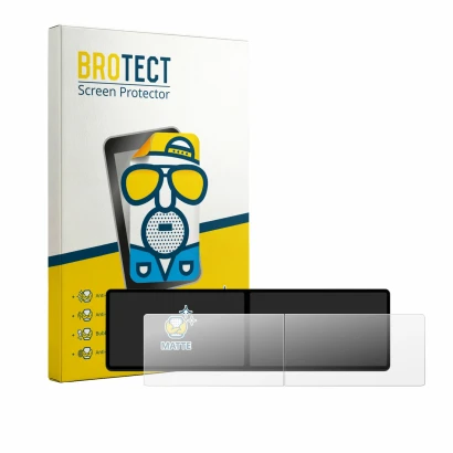 Face avant d’un emballage produit avec le logo de la marque BROTECT. À côté, l’appareil Xpeng G9 2023 est représenté avec la p