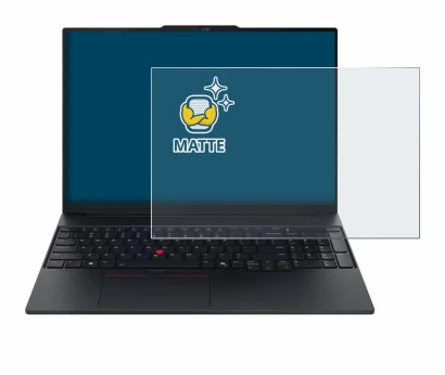 Image de l'appareil Lenovo ThinkPad E16 Gen 4 avec une grande variété de protections d'écran.