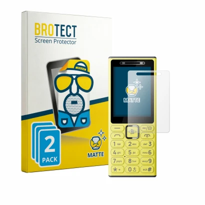 Face avant d’un emballage produit avec le logo de la marque BROTECT. À côté, l’appareil Nokia 200 4G est représenté avec la pr