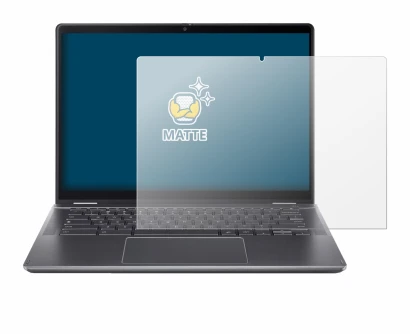 Image de l'appareil Acer Chromebook Plus Spin 514 avec une grande variété de protections d'écran.
